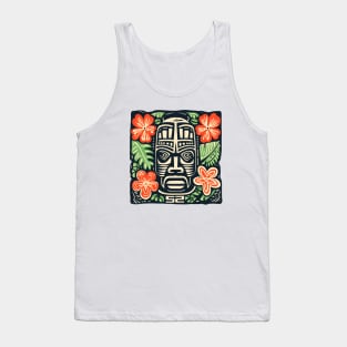 Aztec-Tiki-cut Tank Top